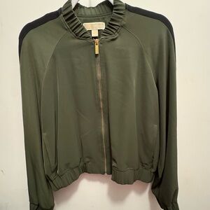 Michael Kors Women's Olive Green Bomber Jacket
